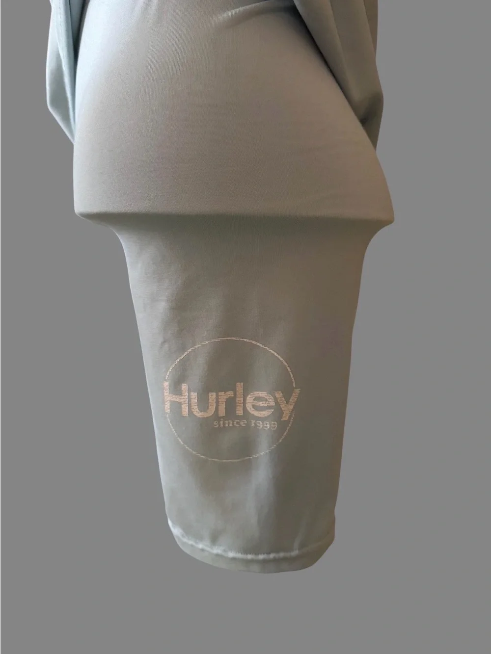 Hurley Light Blue Striped Logo Tank & Short Set